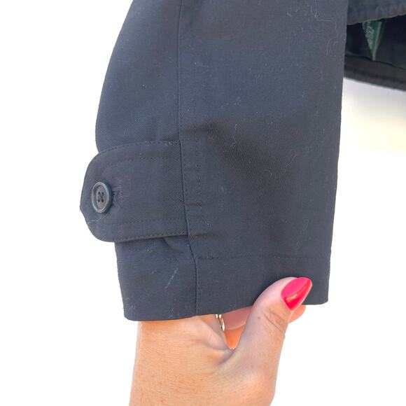 Vintage Ralph Lauren Cropped Utility Cargo Jacket Hong Kong Cotton Medium Black - Picture 7 of 11